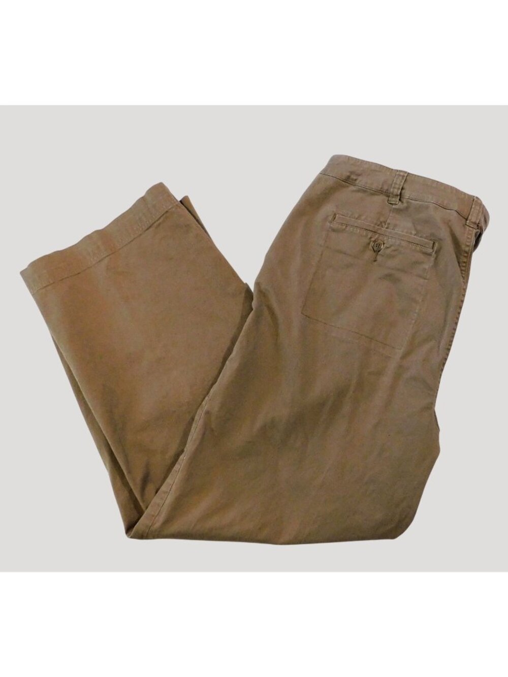 Coldwater Creek Khaki Pants Women’s Size 16 Tan Relaxed Fit Cotton Blend